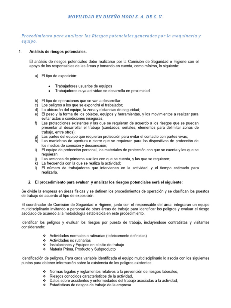 Analisis de Riesgo | PDF | Riesgo | Seguridad y salud ocupacional