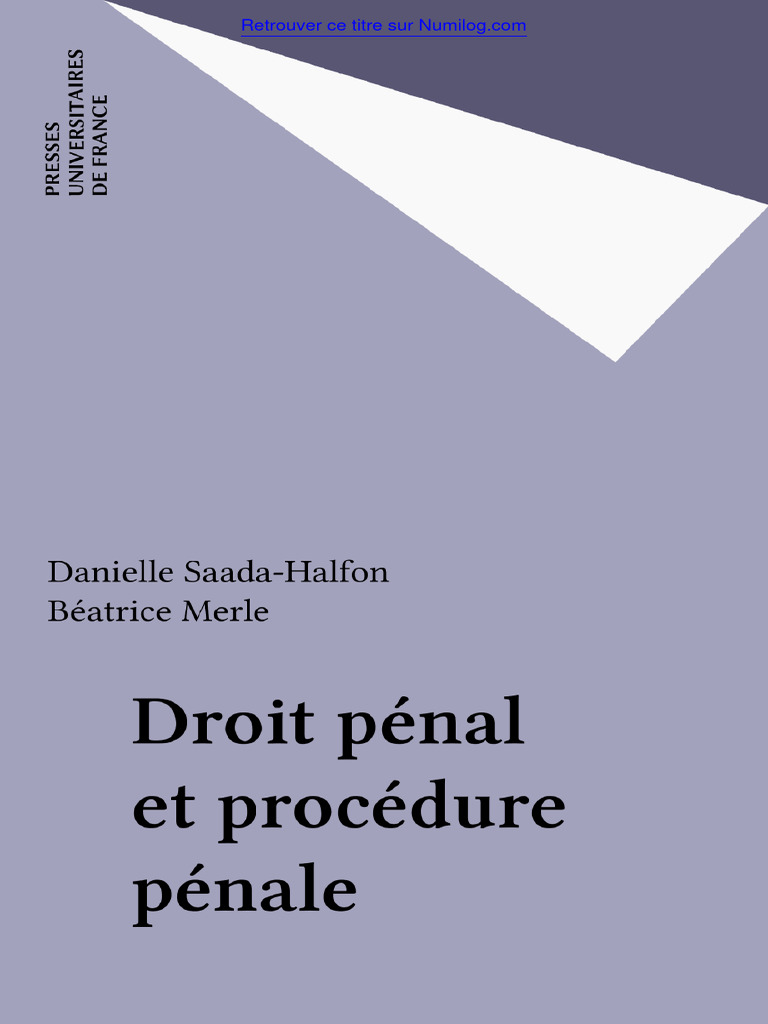 Code de procédure pénale ivoirien | PDF | Crimes | Crime et violence