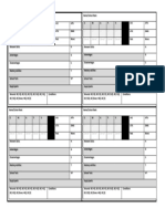Blank Character Template Fillable