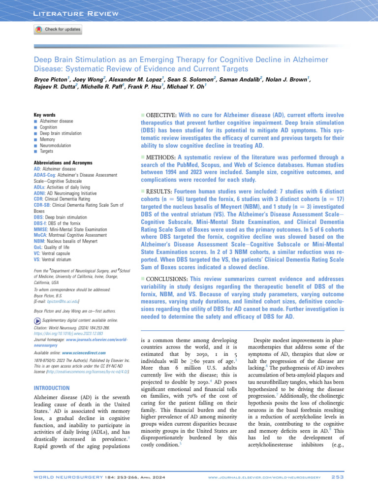 1 s2.0 S187887502301817X Main | PDF | Deep Brain Stimulation ...