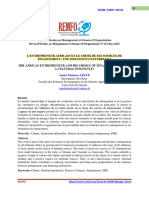 L’ENTREPRENEUR AFRICAIN ET LE CHOIX DE SES SOURCES DE FINANCEMENT André Modeste ABATE