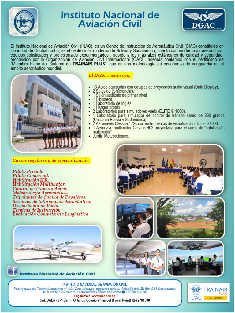 Instituto Nacional de Aviación Civil - INAC | PDF | Control de tráfico ...