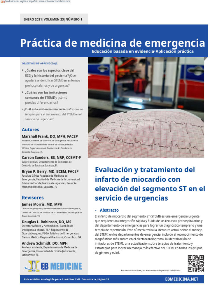 Evaluation and Management of ST Segment Elevation Myocardial Infarction ...