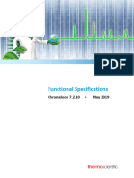 Functional Specifications - Chromeleon 7.2.10