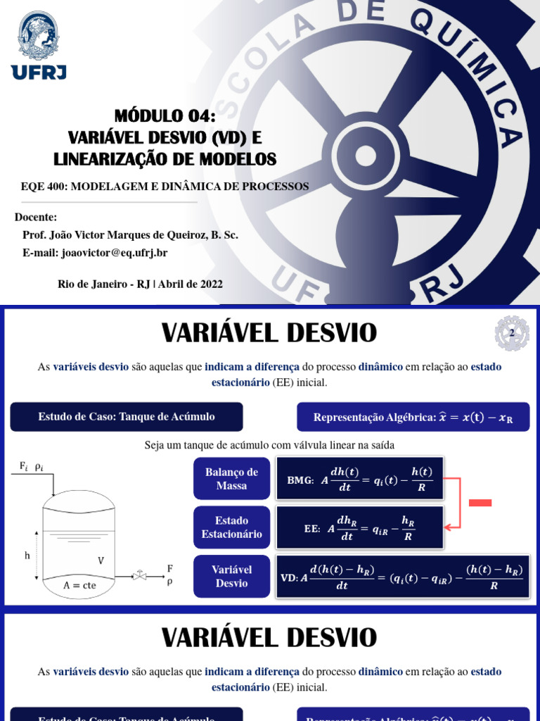 Módulo 04 - Variáveis Desvio e Linearização de Modelos | PDF | Calor ...