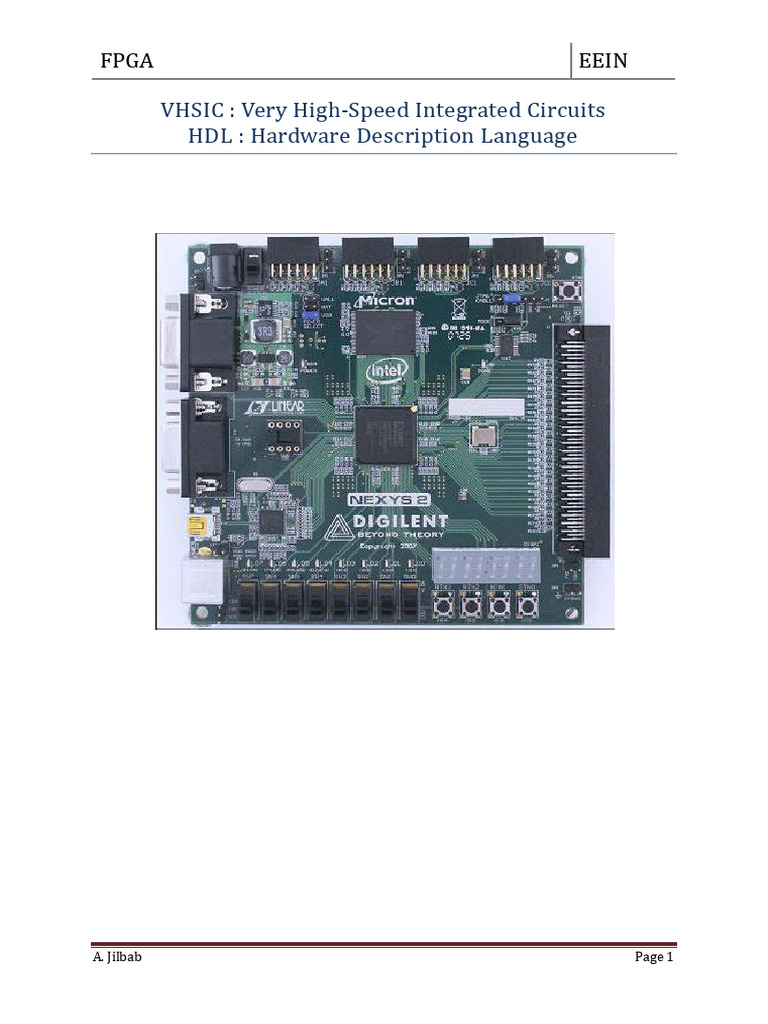 Introduction aux FPGA et VHDL | PDF | VHDL | Électronique