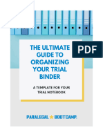 Trial Notebook Template
