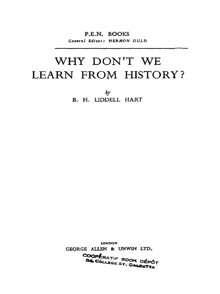 Why Don't We Learn From History | PDF
