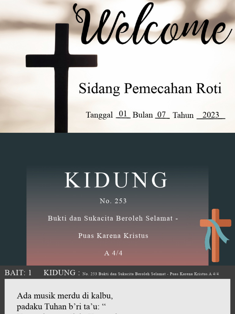 Ibadah Minggu: Kidung dan Pemecahan Roti | PDF
