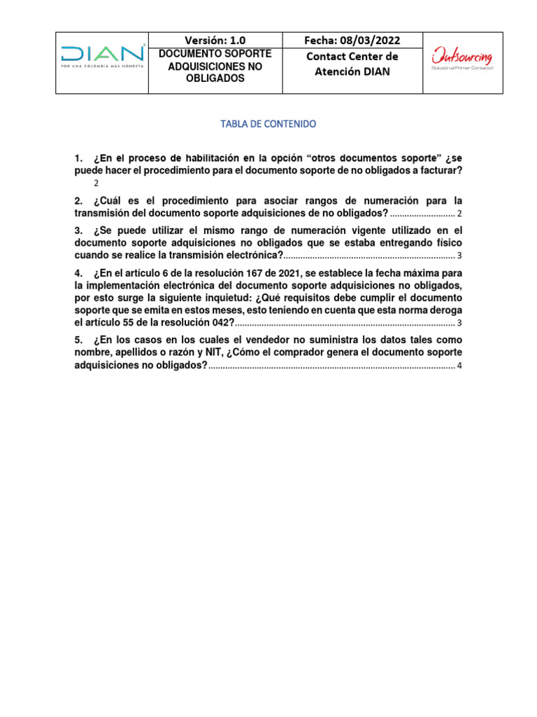 Documento Soporte Electrónico DIAN | PDF