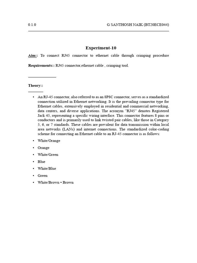 Bt20ece044 Exp 10 | PDF