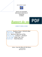 Rapport de Stage Assainissement