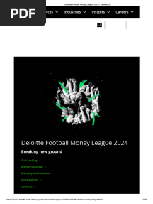 Deloitte Football Money League 2024