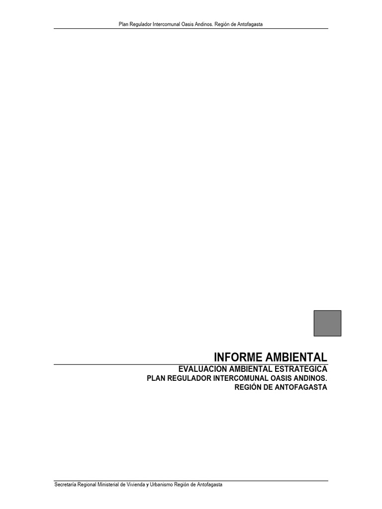 Plan Regulador Oasis Andinos Antofagasta | PDF | Planificación urbana ...