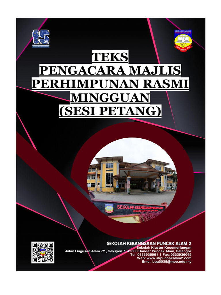 Teks Ucapan Pengawas - Perhimpunan Rasmi | PDF