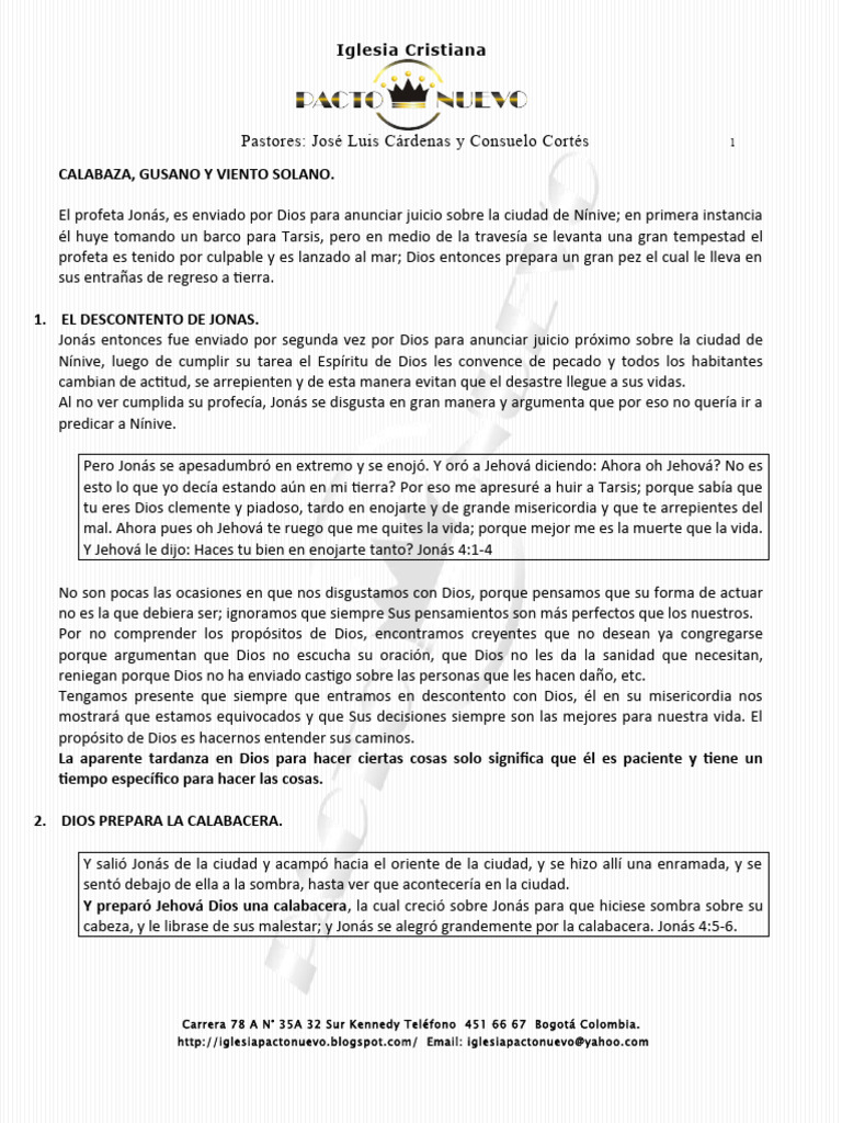 Jonás, la calabacera y el gusano | PDF | Jonás | Creencia religiosa y  doctrina