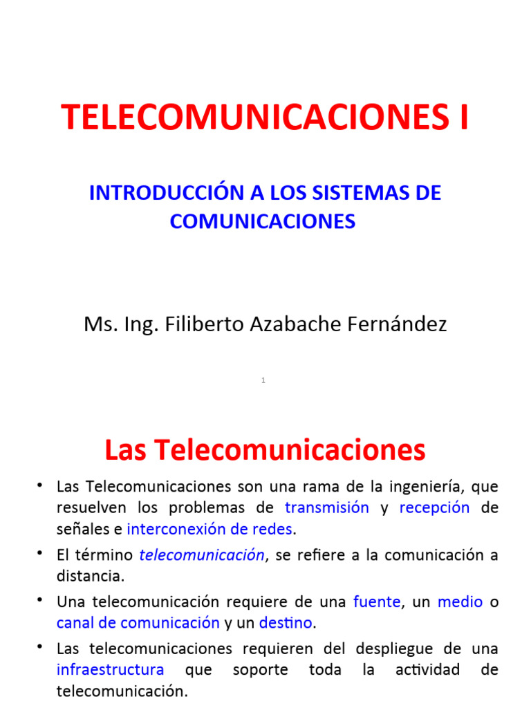 Semana 1 Fundamentos de Telecomunicaciones | Descargar gratis PDF ...