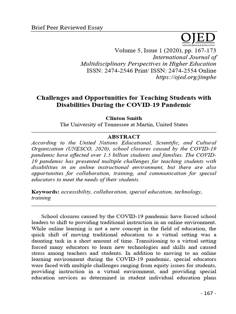 Teaching Students with Disabilities Online | PDF | Special Education ...