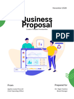 Blue and White Business Minimalist Proposal