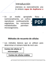 Métodos de recuento y detección de bacterias en alimentos