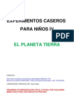 Experimentos Caseros Para NiÑos IV-planeta Tierra