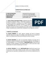 Contestación de Demanda de Acción de Grupo