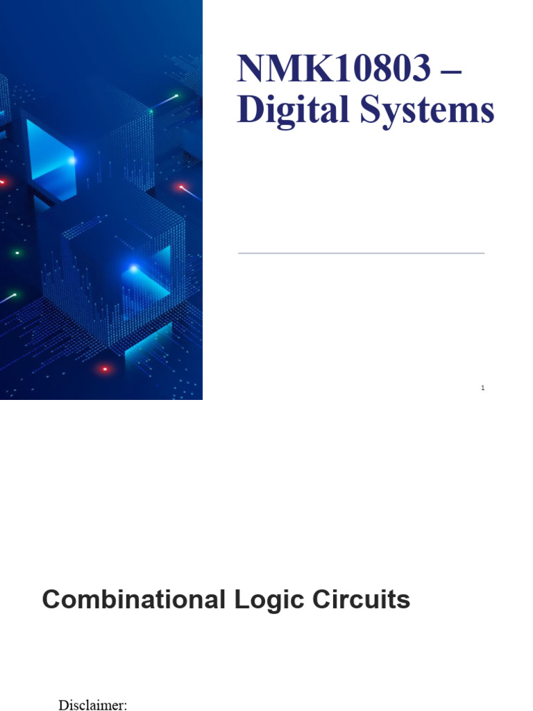 Combinational Logic Circuits Overview | PDF | Digital Electronics ...