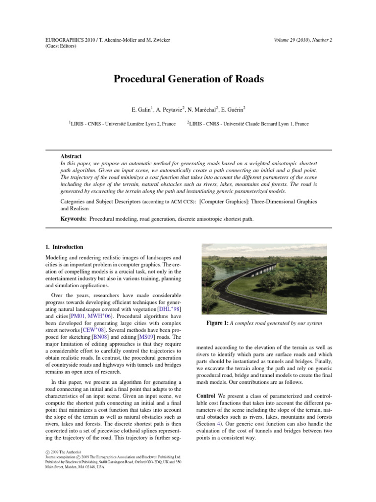 Procedural Road Generation Algorithm | PDF | Applied Mathematics