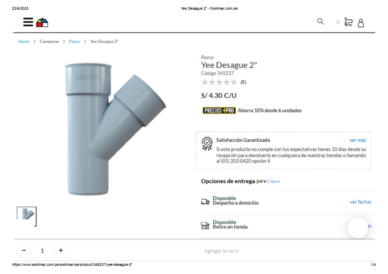 Yee Desague 2 - Sodimac - Com.pe | PDF