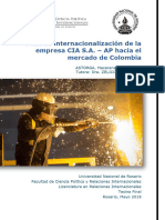 Act 7 - Comex - Plan Internacionalización - Empresa CIA Sa A Mercados de Colombia