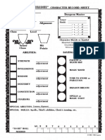 Basic DD Character Sheet FORM
