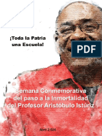 Orientación Semana Conmemorativa Del Paso A La Inmortalidad Del Profesor Aristobulo Isturiz