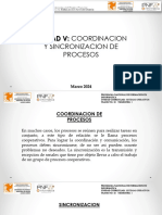 Unidad V - Coordinacion y Sincronizacion de Procesos