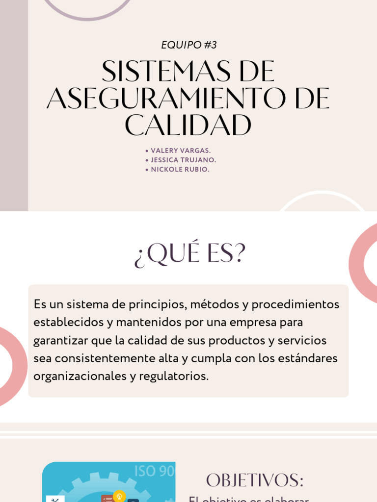 Sistemas de Aseguramiento de Calidad | PDF