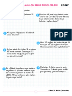 Sinif Toplama Çikarma Problemleri̇