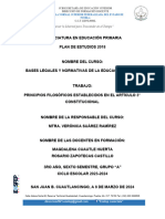 Principios Filosóficos Establecidos en El Artículo 3° Constitucional