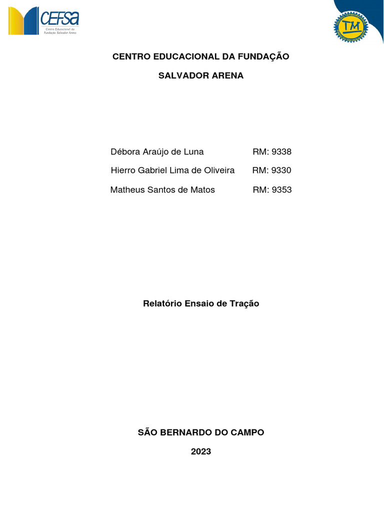 Relatorio de tra o download gr tis pdf estresse mec nica