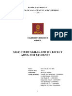 Self-Study Skills and Its Effect Aong FMT Students: Hanoi University Faculty of Management and Tourism