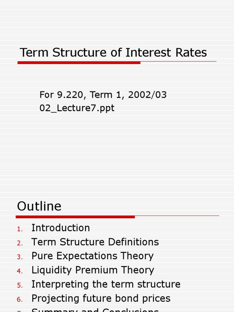 Understanding Term Structure Theories | PDF
