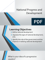 National Progress and Development