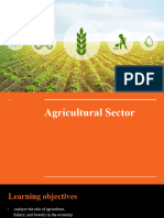 Economics 9 - Agricultural Sector
