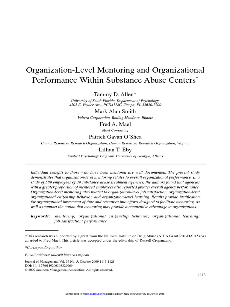 Article 43 download free pdf mentorship job satisfaction