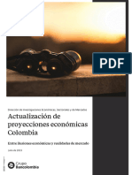 Actualización de Proyecciones Económicas para Colombia - Julio 2023