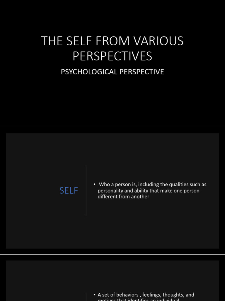 Week 6 Psychological Perspective | PDF | Psychology | Psychological ...