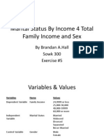 EX#5 Marital Status by Income 4 Total Family Income