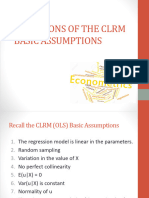 Lecture 5,6,7 - Violations of CLRM