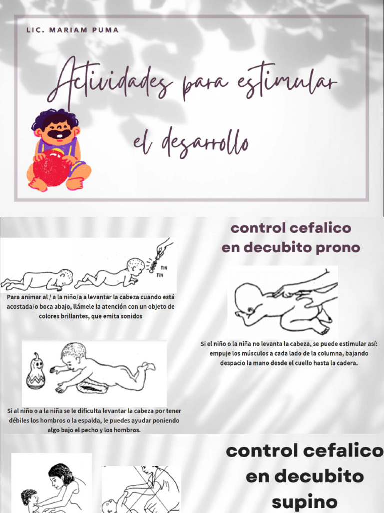 2 Actividades para Estimular El Desarrollo | PDF