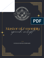 Assembly Speech Card