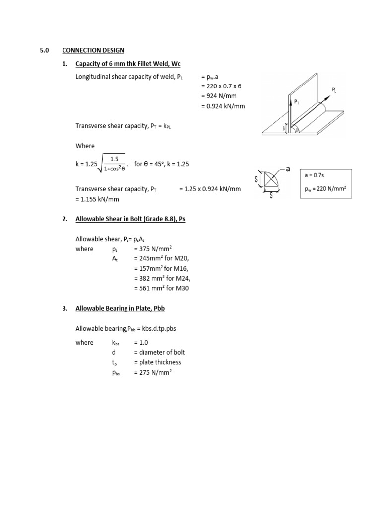 Connection Design | PDF | Mechanical Engineering