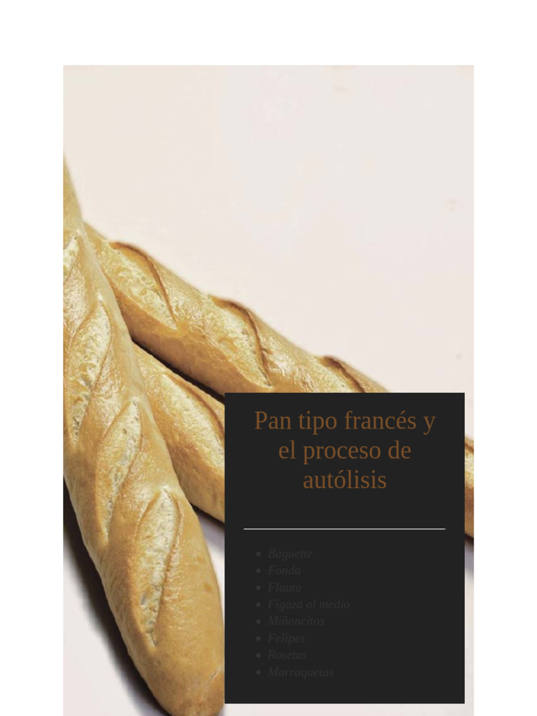 Autólisis en Panadería: Proceso y Beneficios | PDF | Panes | Alimentos